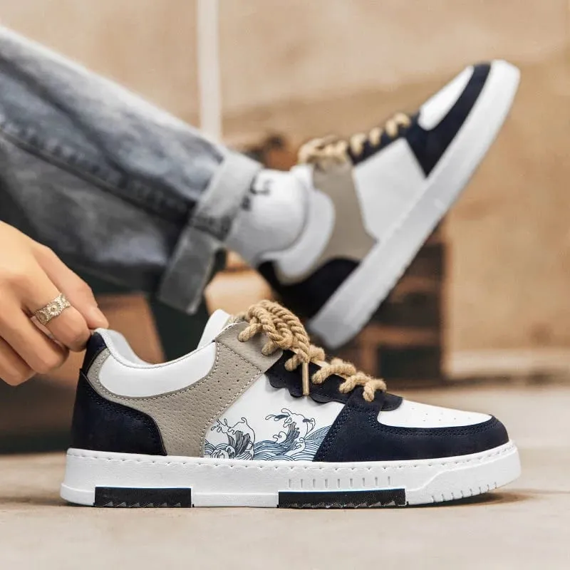 Fashionable Multifunctional Anti Slip and Wear-Resistant Casual Skateboarding Shoes Designed Specifically for Men Men's Lightwe