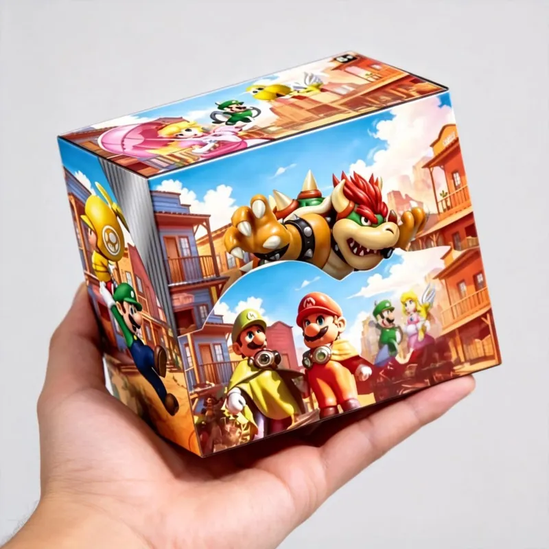 New 36pcs Mario Bros Game Cards Super Mario Trading Card Collection Action Figure English Booster Pack Battle Toy Gift