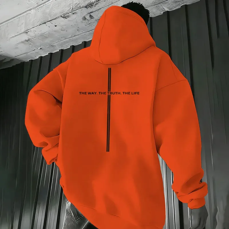 Christianity Jesus Men Women Hoodies Luminous Style Letter "The Way The Truth The Life" Casual Hoody Unisex Bible Verses Hoodie — image 8