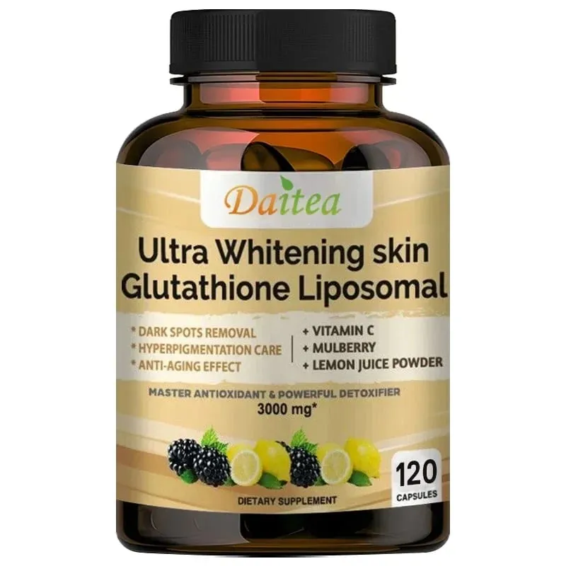 Liposome Glutathione with Vitamin C Helps Detoxify Whiten Skin and Antioxidant Anti-aging