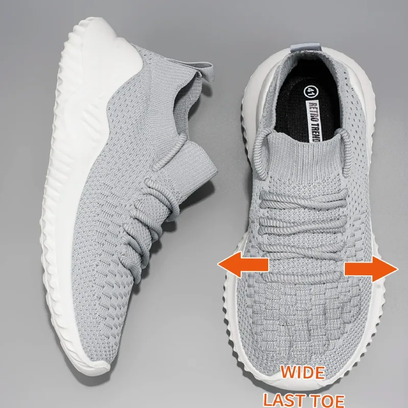 Men's Large Size Wide Last Sports Shoes Outdoor Hiking Running Comfortable Casual Versatile Fashionable Shoes for Couples
