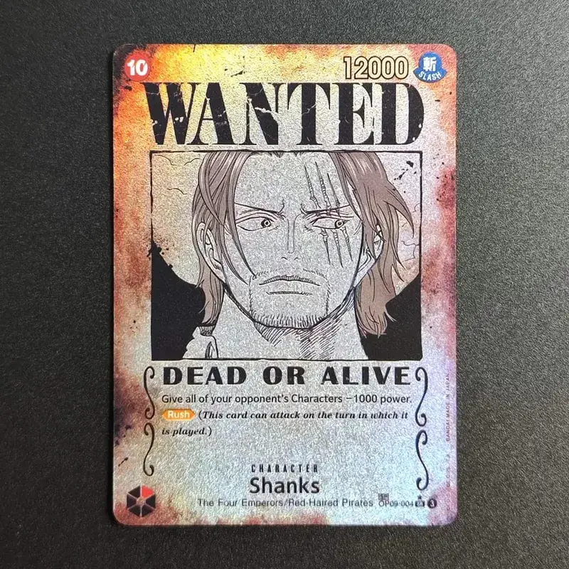 Proxy ONE PIECE CARD Luffy Shanks ACE Roger Teach Kaido Character Card Wanted Alternate Art English Collection Anime Cards