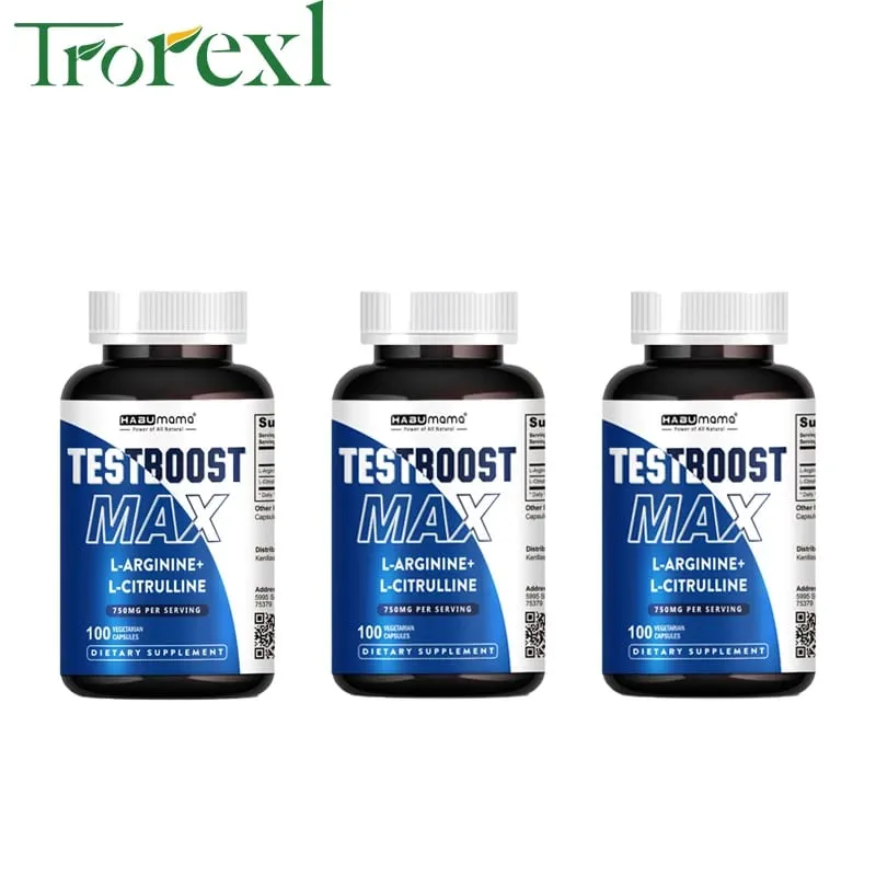 Arginine Pills Male Enhancing Supplement Muscle Builder Libido Enhancing Stamina 100% Pure Non-GMo