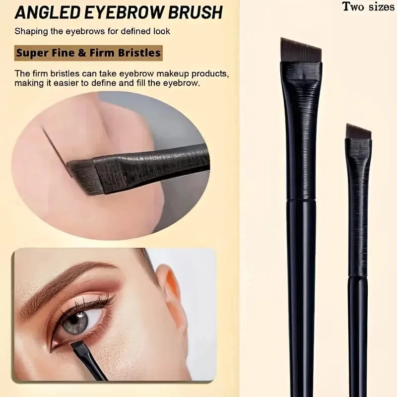 5pcs Eyeliner Brush Set with Tilted Fine Blade Suitable for Precise Application - Suitable for All Skin Types. — image 3