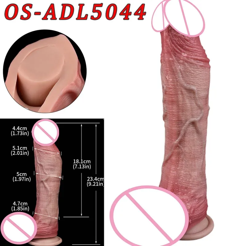 47Cm Thực Tế Dài Dương Vật Giả 2 Đầu Hậu Môn Âm Đạo Kích Thích Đồ Chơi Tình Dục Có Mút Dành Cho Các Cặp Đôi Đồng Tính Nữ Người Đồng Tính Nam trưởng Thành Dụng Cụ