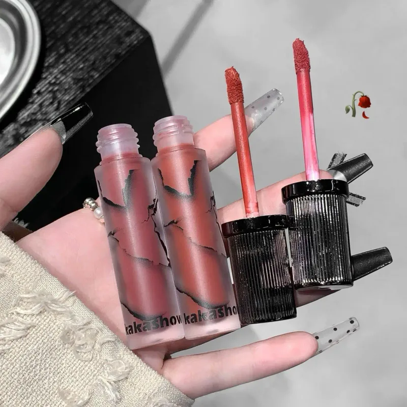 Marmor Matte Lip Mud Velvet Soft Fog Lip Tint Langvarig Non Stick Cup Lip Cosmetics