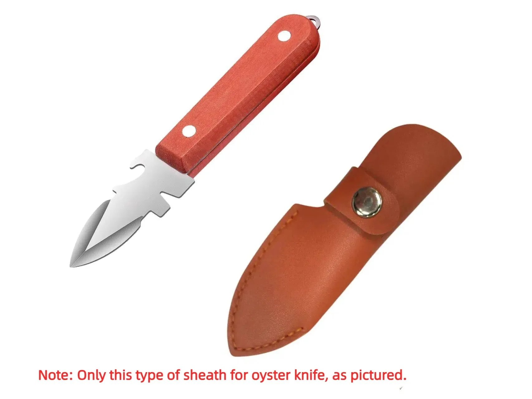 Oyster Knife Sharp-edged Shucker Shell Seafood Opener Tool Stainless Steel Clam Opener for Oyster Clam Toadfish Crab Shells