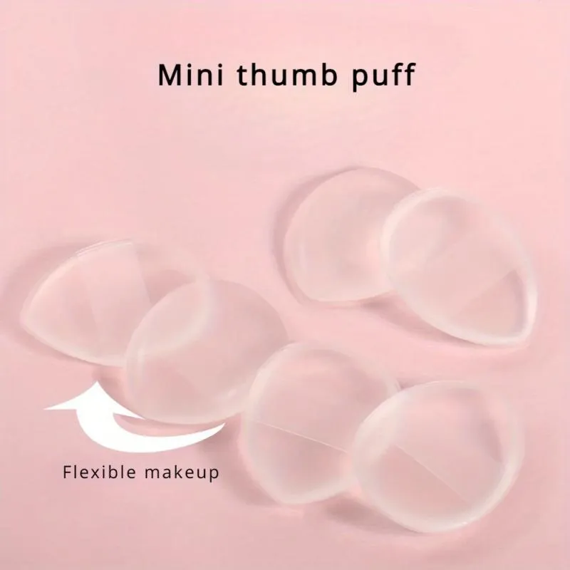 2 Stuks Mini Siliconen Vingertoppen-Herbruikbare Geurvrije Make-Up Kwasten Voor Foundation Concealer En Poeder Make Up Accessoires
