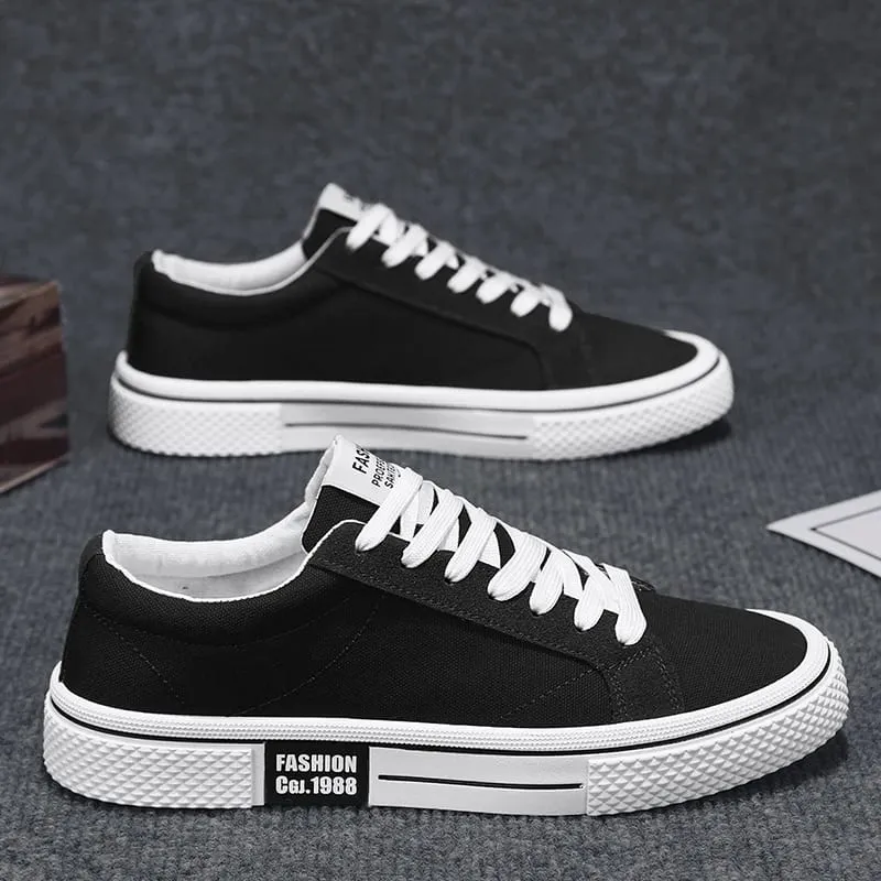 Hot Sale Fashion Red Canvas Shoes Men Classic Low-top Men's Canvas Sneakers Harajuku Hip Hop Skateboard Shoes Men Casual Sneaker