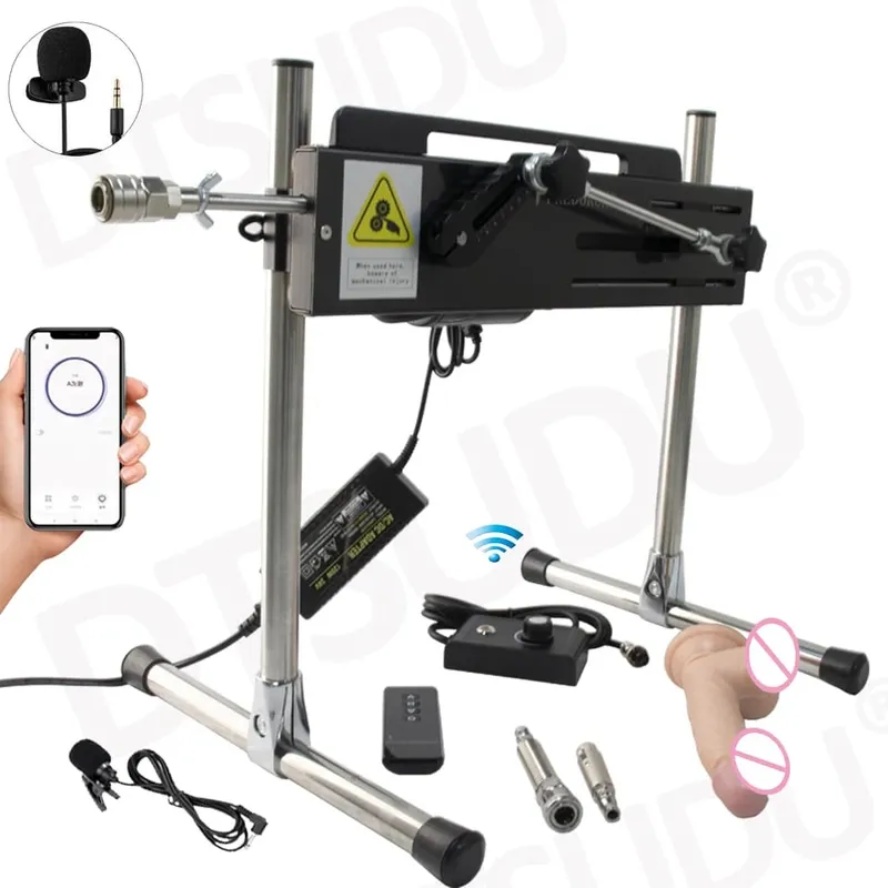 Dildo-120W Awtomatikong Dildo Machine 3-15cm Super Silent Masturbation Dildo Sex Machine Mga Pang-adultong Couple Sex Toy Babae Lalaki Sex Toy