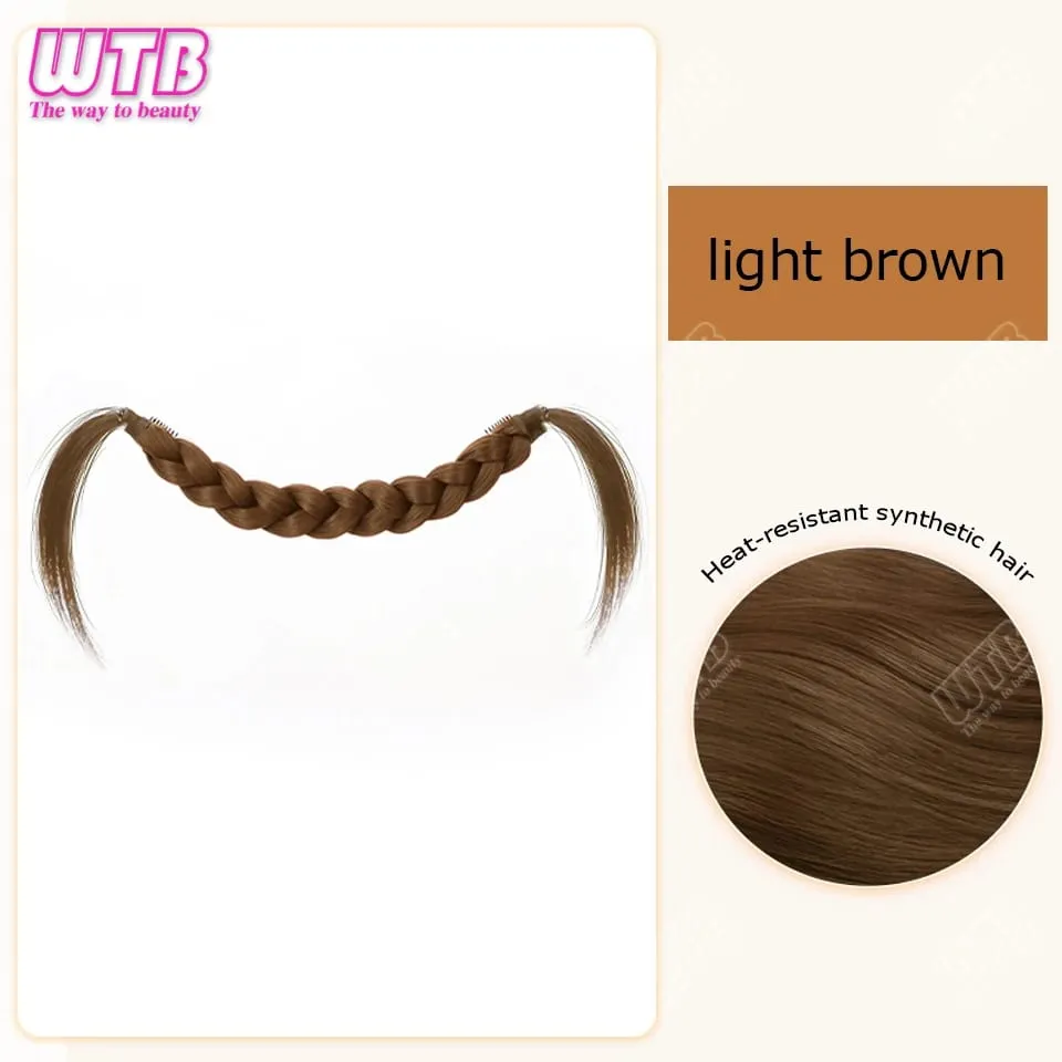 Synthetic Hair Accessories Wig Hair Accessories Cute Headdress Natural Fluffy Braided Modeling Dress up Fake Braids Wig