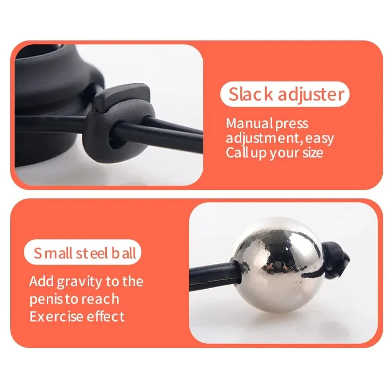 Male Penis Enlargement Exercise Ring Sex Anal Beads Masturbator Penis Strong Extender Semen Lock Ring Adult Sex Toys For Men 18+