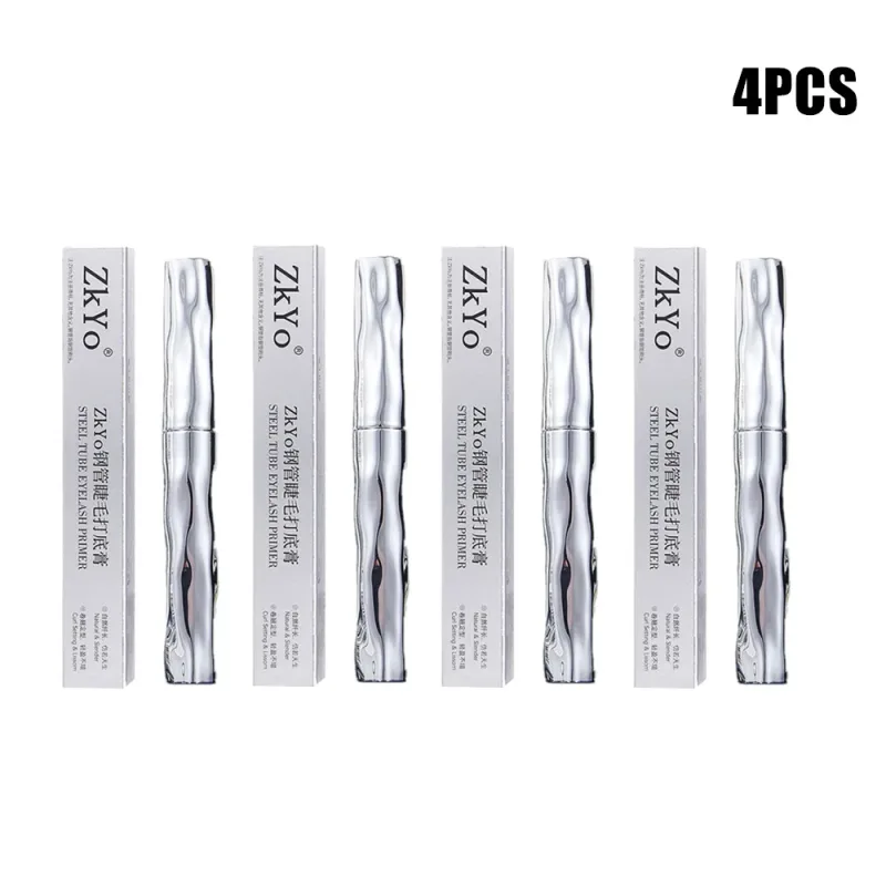 ZkYo Steel Tube Waterproof Eyelash Primer Natural Thick And Curly Mascara Lasting And Non-Smudging Women Eye Makeup