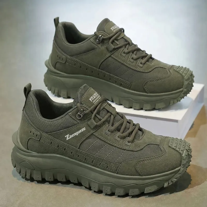 Autumn New High-Top Plus Size Casual Sports Shoes Outdoor Hiking Boots Comfortable Thick Sole Lightweight Casual Walking Shoes Suitable for All-Season Daily Outdoor Activities Walking And Travel Mountaineering Camping Gear