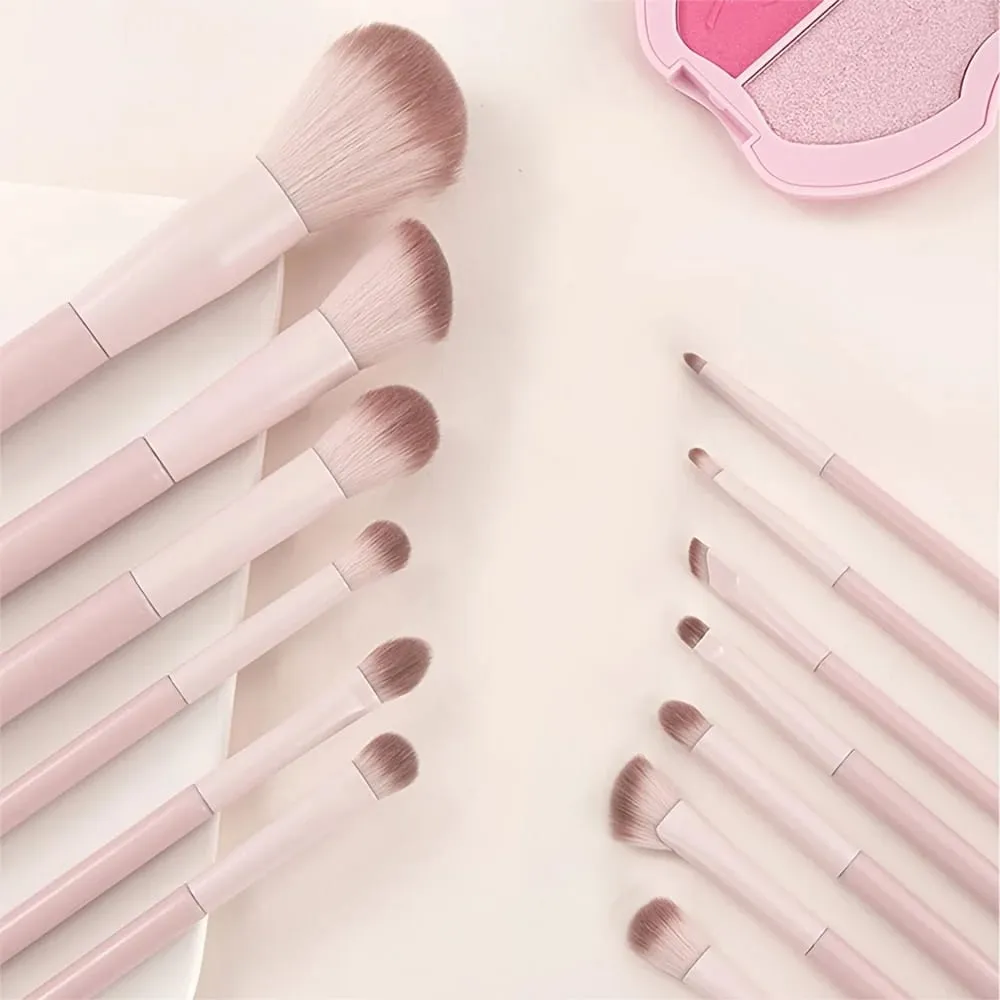 Makeup Brush Set for Beginners Eye Shadow Blush Contour Blend Nose Shadow Concealer Complete Kit for New Users Essential