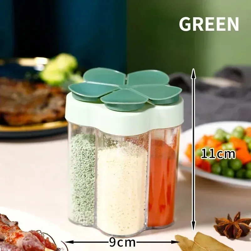 1 Pcs Seasoning Jar Plastic ContainerSeasoning Bottle Spice Organizer Outdoor Camping Seasonins Containers Kitchen Gadget Sets