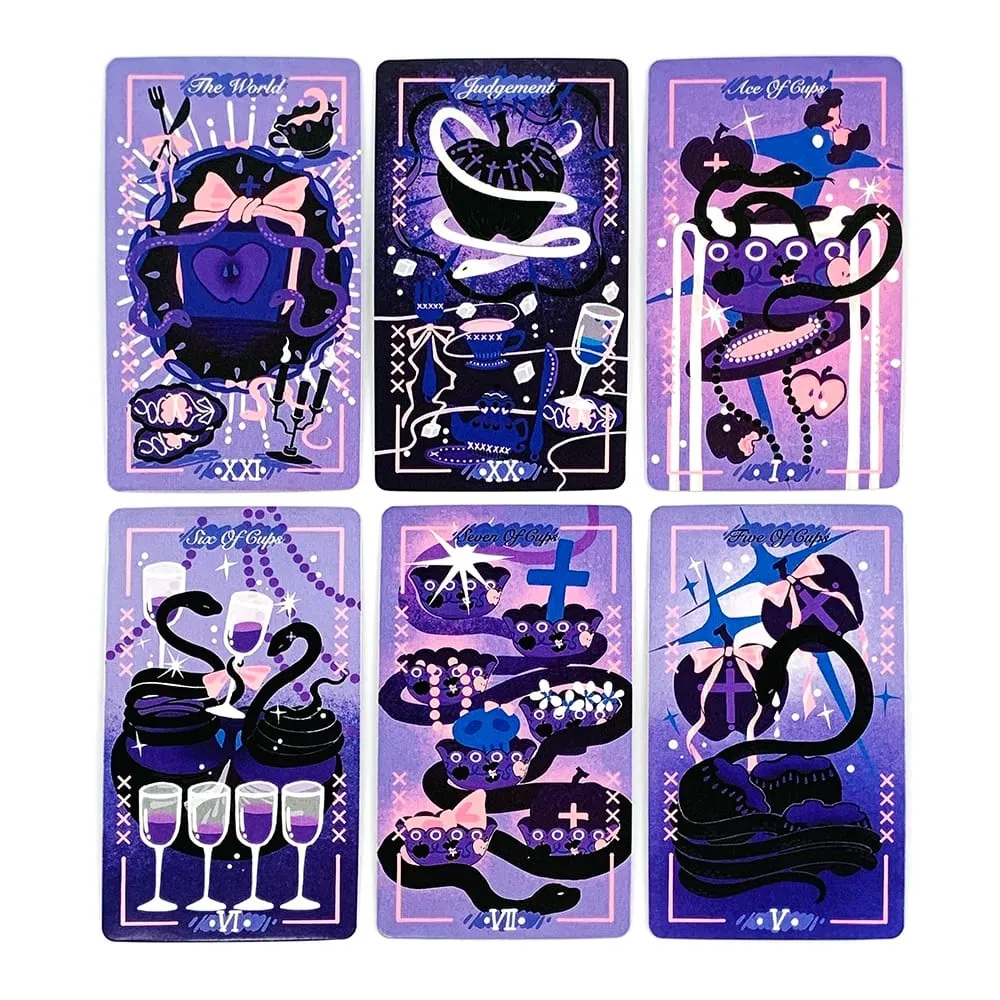 New Apple Tarot Deck 78 Cards Serpent's Forbidden Lust Tarot Cards Divination Fortune Telling Board Game Halloween Gifts