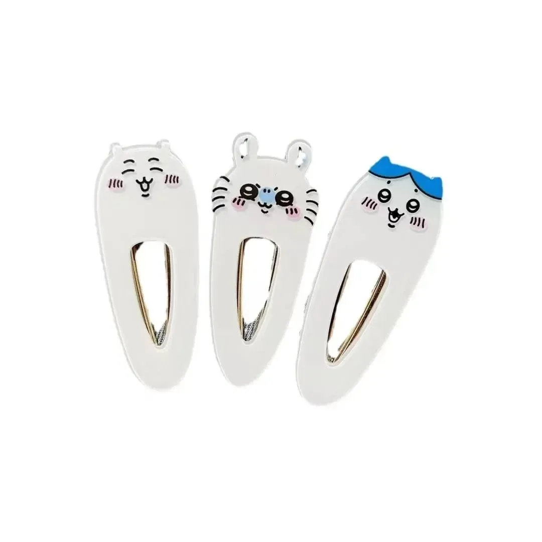 New jiyi jiyi Acrylic Hairpin Xiaoba Usachijiyi Flying Squirrel Chestnut Head Cute Cartoon Duckbill Clip Student Girl