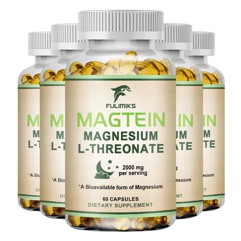 Magnesium L-Threonate Supplement with Magtein Supports Short & Long-Term Memory Cognitive Health Focus Bone & Joint Health