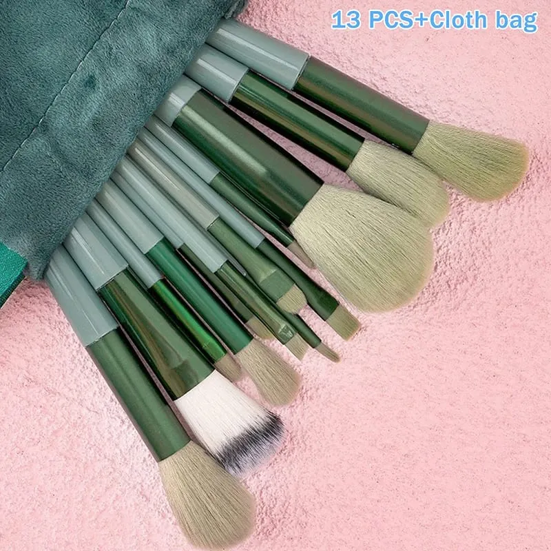 8/13PcsMakeup Brush Set Fluffy Professiona Cosmetic Foundation Powder Eyeshadow Kabuki Make Up Brush Beauty Tool Makeup.