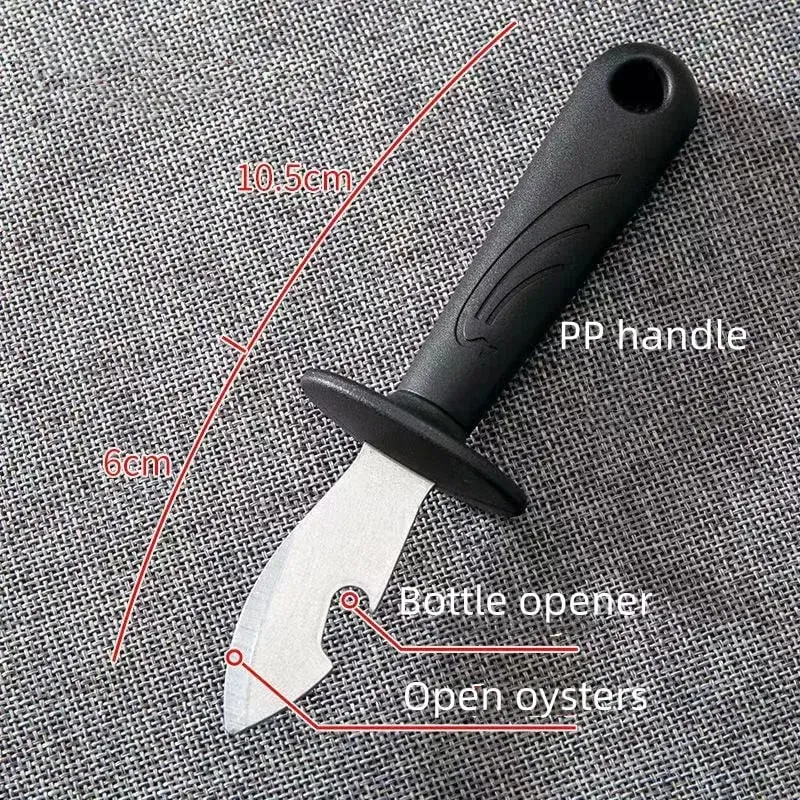 Stainless Steel Seafood Scallop Pry Knife with Handle Oyster Knives Sharp-edged Shucker Shell Seafood Opener Kitchen Tool