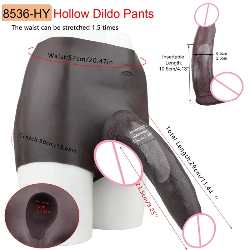 Big Knot Hollow Dildo Pants Adult Men Strap-On Penis Sleeve насадка на член Underwear For Couples Sex Pleasure Erotic Goods