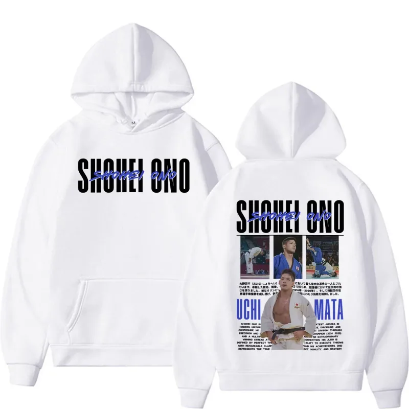 Limited Shohei Ono Vintage Graphics Hoodies Men's Women Harajuku Gothic Classic Sweatshirts High Quality Casual Hooded Pullovers