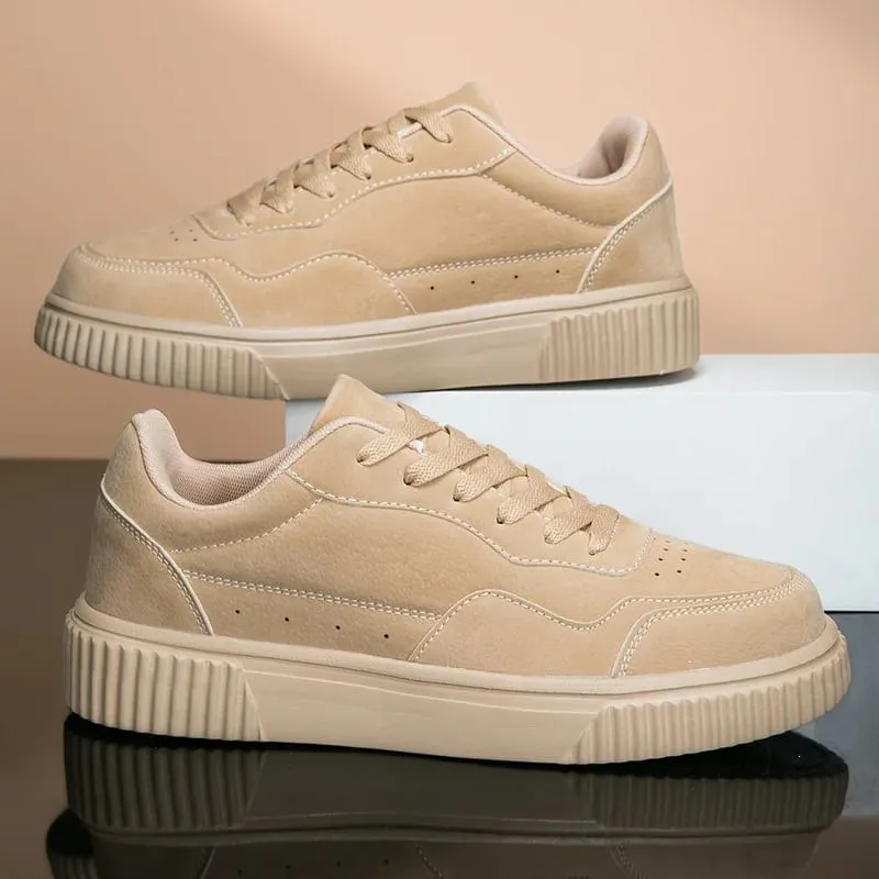 Unisex Sneakers Casual Board Shoes Men Chunky Platform Footwear Women Classic Lace Up Skate Shoes Lightweight Trendy Sneakers