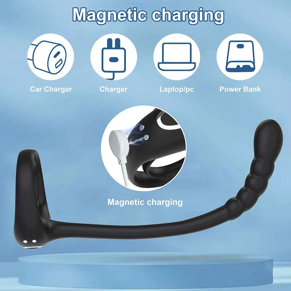 APP Remote Control Cockring Ring Vibrator for Men Testicle Massage Prostate Stimulate Anal Butt Plug Masturbator Adult Sex Toy — image 4