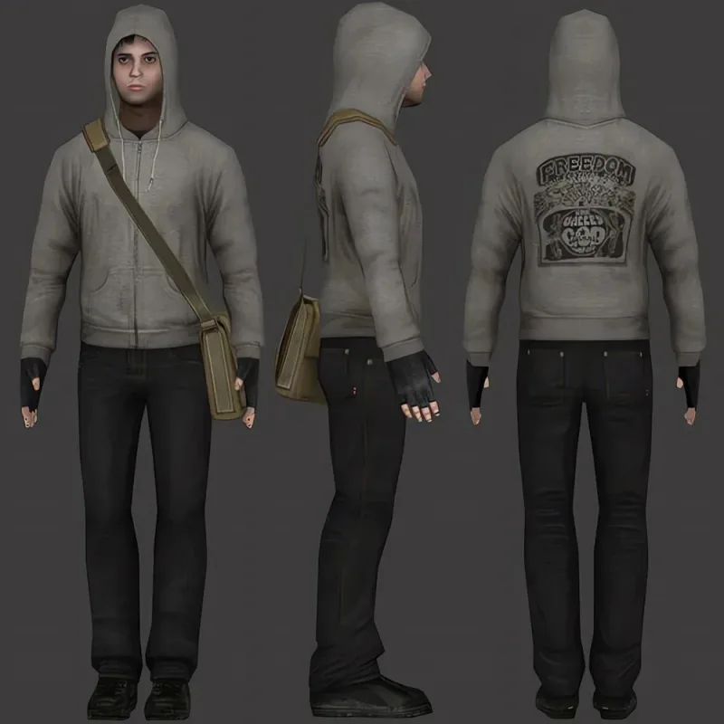 Simon Henriksson Zipper Hoodie "Scream of Fear" Simon's Role Playing Sweatshirt Autumn/Winter Gamer Gift Fashion Aesthetic