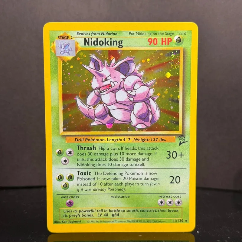 Pocket 2000 Base Set 2 OG Nostalgia Collectible Hitmonchan Scyther Clefable Pidgeot Mewtwo Traditional Holo Proxy