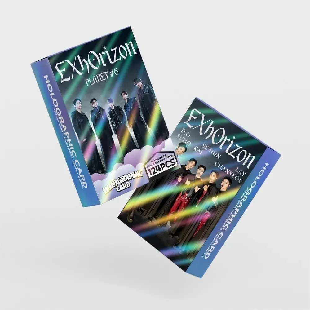 124/92Pcs EXHORIZON Photocards Stickers Album 2026 Boy Band Decorative HD Printd Collection card Merch Lomo Card Set Fans Gifts