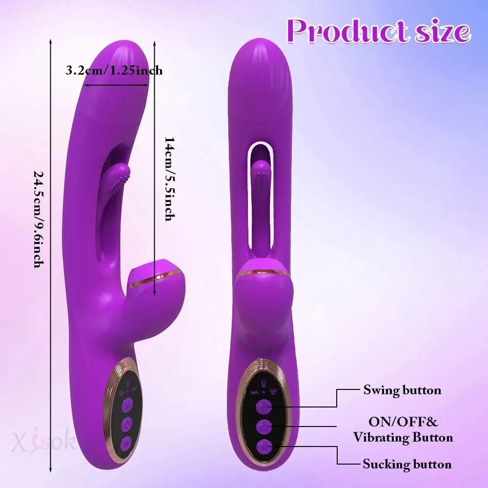 Sucking Flapping Vibrator for Women Clitoris G Spot Stimulator Dildo Tapping Vagina Massager Vibrating Adult Female Sex Toys 18+