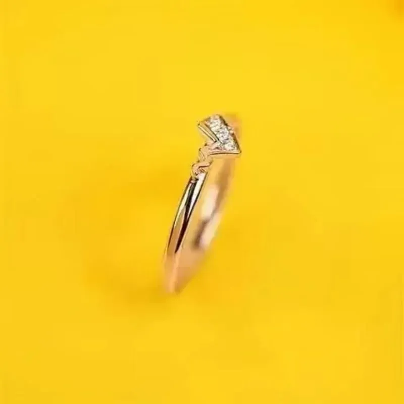 New Pokemon Litwick Dragonair 925 Silver Couple Ring Anime Fashion Cartoon Accessories Cospaly Peripherals Christmas Gifts