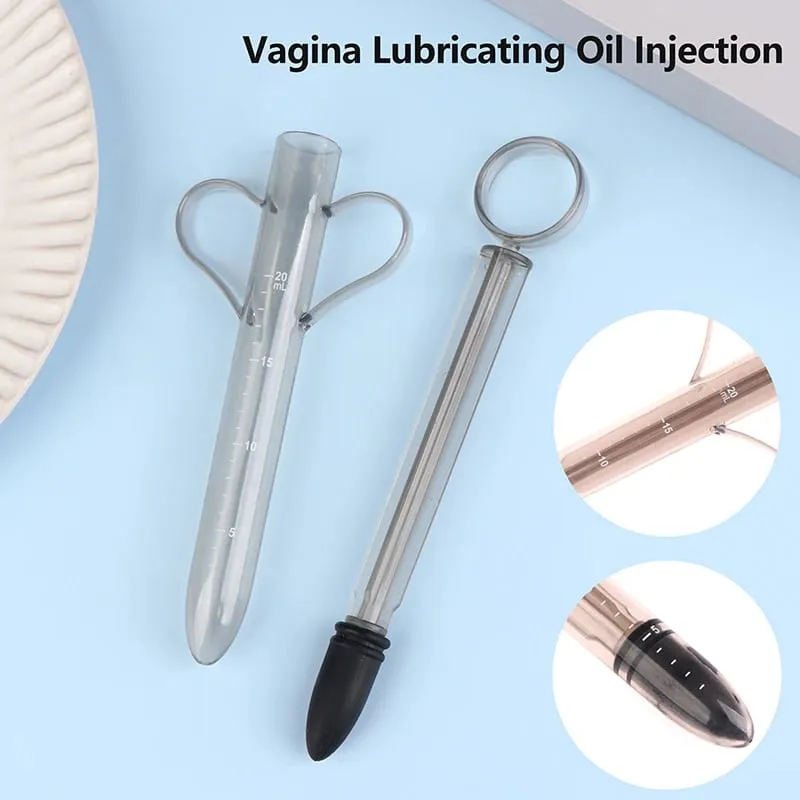 1 pçs 20ml lubrificação brinquedos sexuais limpos para casais ânus lubrificante enemator vagina óleo lubrificante seringa de injeção ferramentas brinquedos sexuais