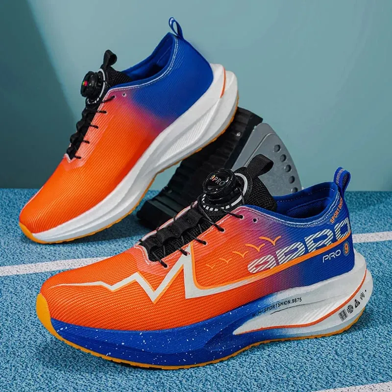 Men Running Shoes Carbon Board Marathon Speciality Race Sports Air Breathable Lightweight Women's Comfortable Athletic Sneakers