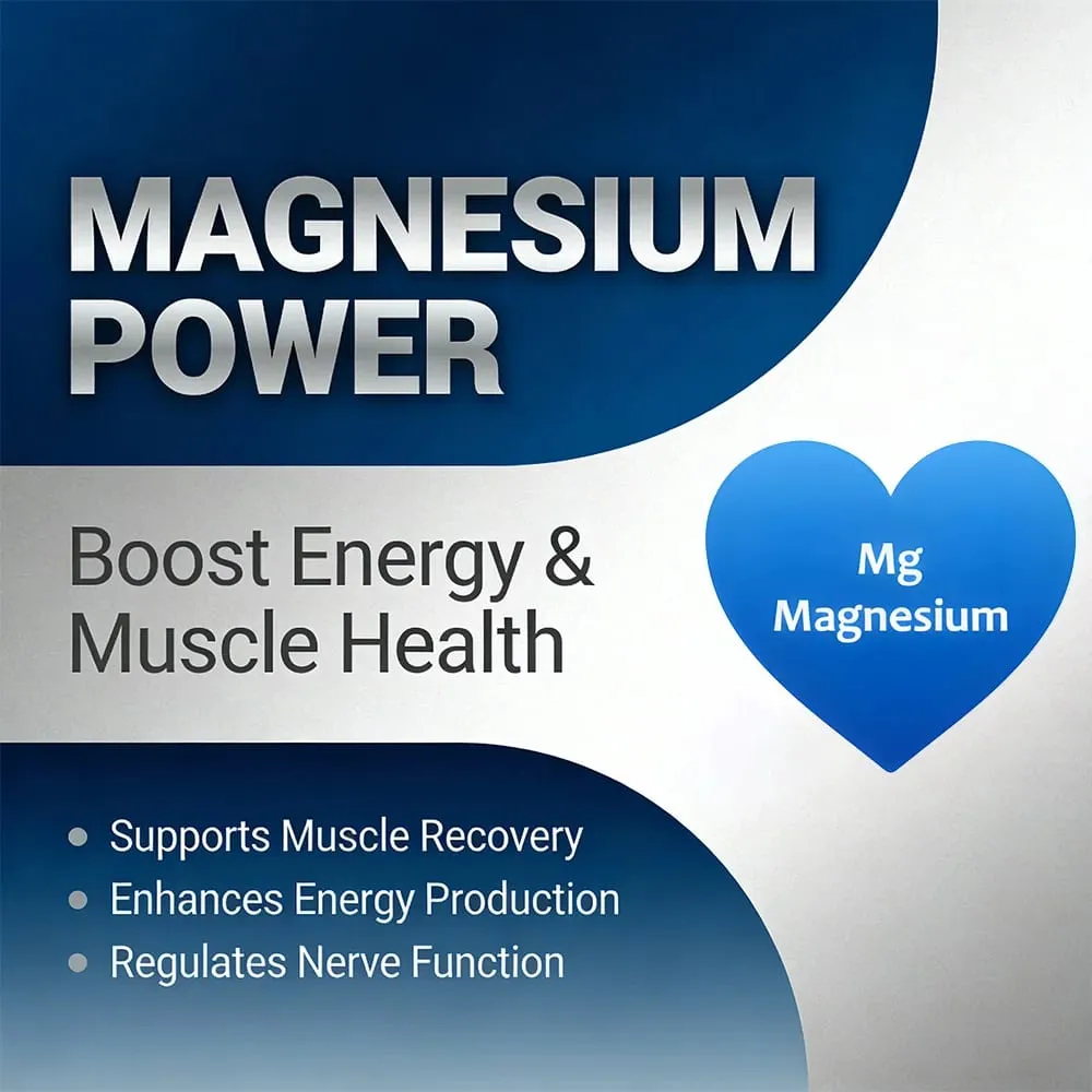 Magnesium Complex Capsules - boron/L-Threonate + Zinc D3 B6 High Absorption Muscle Bone Brain Sleep Health Anxiety Relief