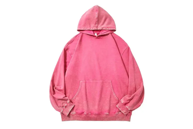 350 Gram 100% Kapas Dicuci Asid Retro Hoodie Cap Semua Dalam Satu Logo Tersuai Baju Sukan Longgar Berkualiti Tinggi