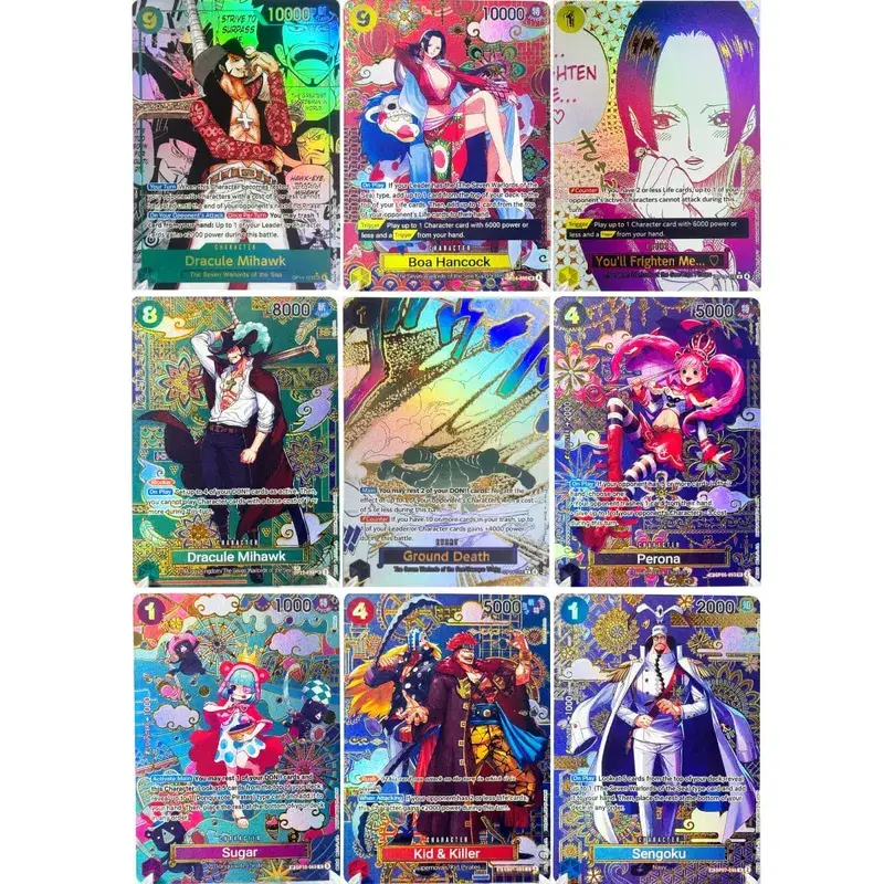 (EN/JP) ONE PIECE GAME Card Monkey D Luffy OP05-119 Manga SP Gold/Silver High Quality Textured Flagship Proxy Cards
