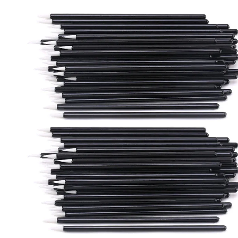 50/100pcs Eyeliner Brushes Eyelash Eyeshadow Applicator Lip Brush For Nail Art Painting Pen Tool Eye Lash Wands Accessories
