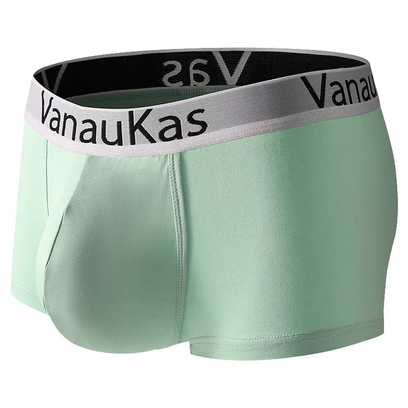 Men's Sile Front Separate Pouch Boxers Dual Pouch Breathable Underwear Youth Boys Post-circumcision Recovery Phase Underpants