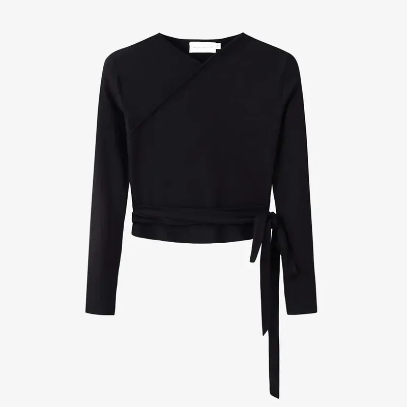 AS 2024 abbigliamento donna top avvolgenti chiusi a costine elasticizzati + abito in raso opaco Maxi set coordinati (spedizione in 1 giorno)