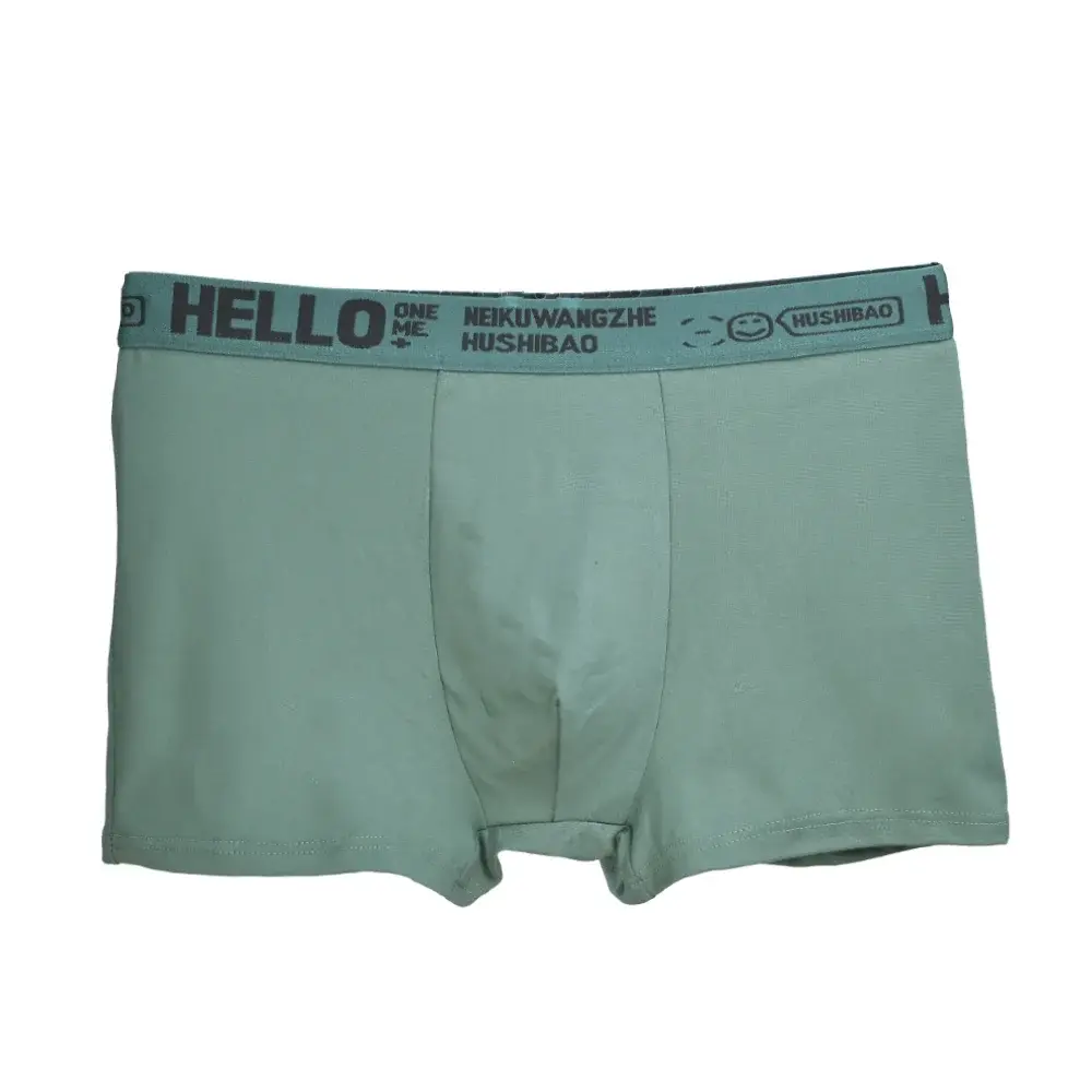 4st Boxerunderkläder för män Man Kalsonger med mitten av midjan Enfärgad Antibakteriella Trosor Shorts Homme U Konvexa Underkläder Aisa Stl.