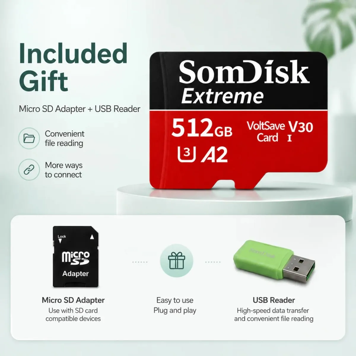 Micro TF/SD Card 512GB Large‑Capacity Memory Card 256GB 128GB SD Cards For Drone Dash Cam Tablet