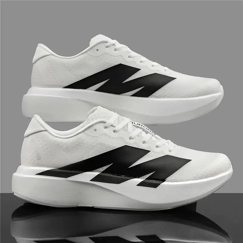Men Carbon Plate Running Shoes Breathable Mesh Women Athletic Sneakers Cushion Sport Trainers Outdoor Marathon Jogging Footwear