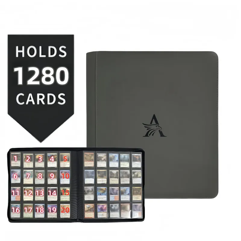 20 Pocket - Premium Trading Card Binder Holds 1280 Cards Ultimate Protection for TCG & Sports Cards. Collector's Dream 6 Colors