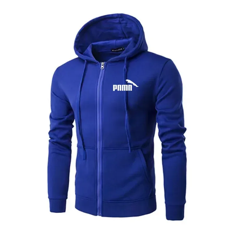 Autumn Men's Sweatshirts Long Sleeve Zipper Hooded Jacket Slim Fit Male Hoodies Sweatshirt Fashion Streetwear Casual Outerwear