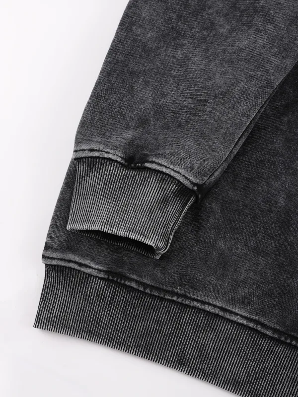 Vintage Solid Sweatshirts Male Washed Cotton Sportswear Warm Autumn Pullovers Casual Comfy Hoodie Fashion Oversized Streetwers