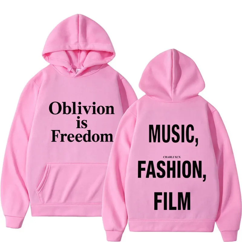 XCX Album Music Fashion Film Tour 2026 Print Hoodie Men Women Fashion Pullover Casual Hip-hop Sweatshirt Fan Gifts