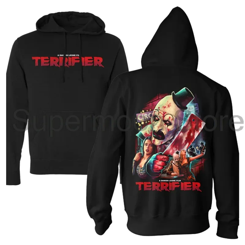 Terrifier Movie Hoodie Unisex Long Sleeve Streetwear Women Men Hooded Sweatshirts 3D Clothes